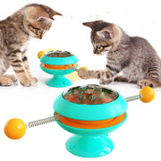 Rotatable Cat Toys Supplies With Catnip Interactive Training Toys For Cats Kitten Cat Accessories Pet Products