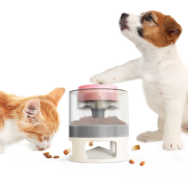 Dog Food Feeder Pet Accessories Cat Feeder Catapult Educational Dog Toys Pet Supplies Food Dispenser Just One Snap Comes Food